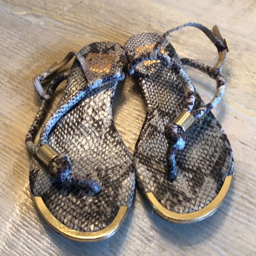 Dolce Vita snakeskin sandals